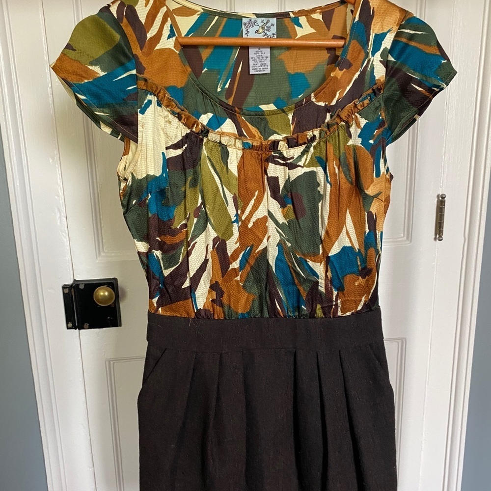 Anthropologie Tabitha silk dress